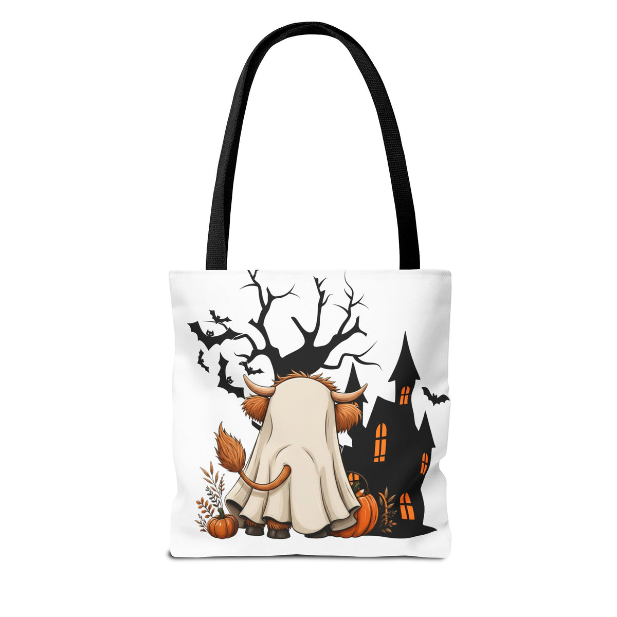 BullSheet Halloween Tote Bag Printify