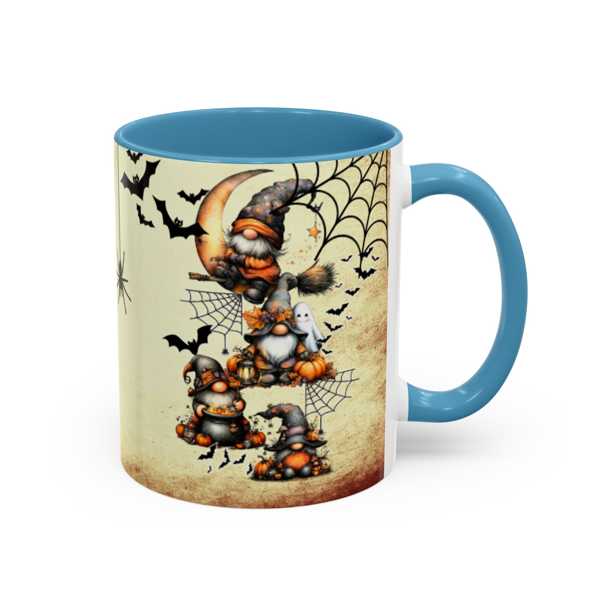 Hangin' with My Gnomie Coffee Mug — Spooky Pumpkin Moon Design (11/15oz)