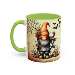 Hangin' with My Gnomie Coffee Mug — Spooky Pumpkin Moon Design (11/15oz) Printify