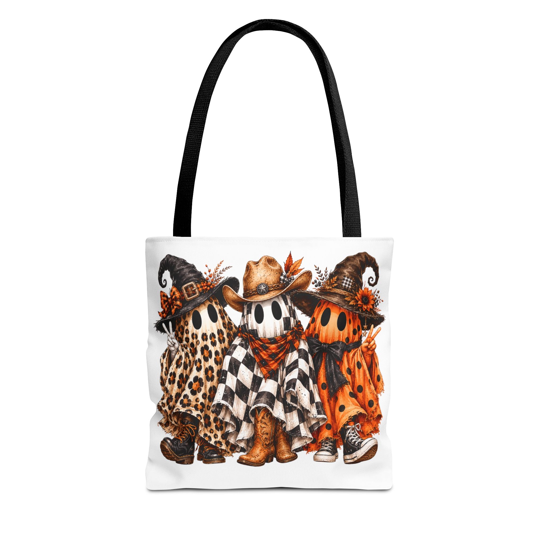 Boo Scootin' Halloween Tote Bag | All Over Print