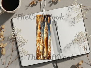 Caffeine & Chapters Bookmark. Aluminum Metal Bookmarks TheCraftNook