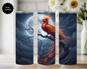 Phoenix 20 oz Stainless Steel Tumbler - Rise & Shine Collection TheCraftNook