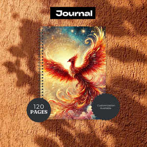 Phoenix Journal - 120 Page Lined Notebook for Writing & Planning TheCraftNook