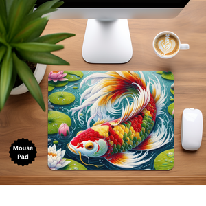 Koi Fish Mouse Pad TheCraftNook
