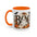 Cute Boo Coffee Mug — Cute Ghost, Pumpkins & Autumn Floral Accent Mug (11oz)