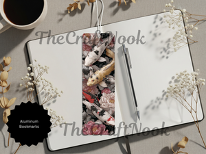 Koi Fish Bookmarks – Handcrafted Metal Bookmarks with Beads & Glitter TheCraftNook