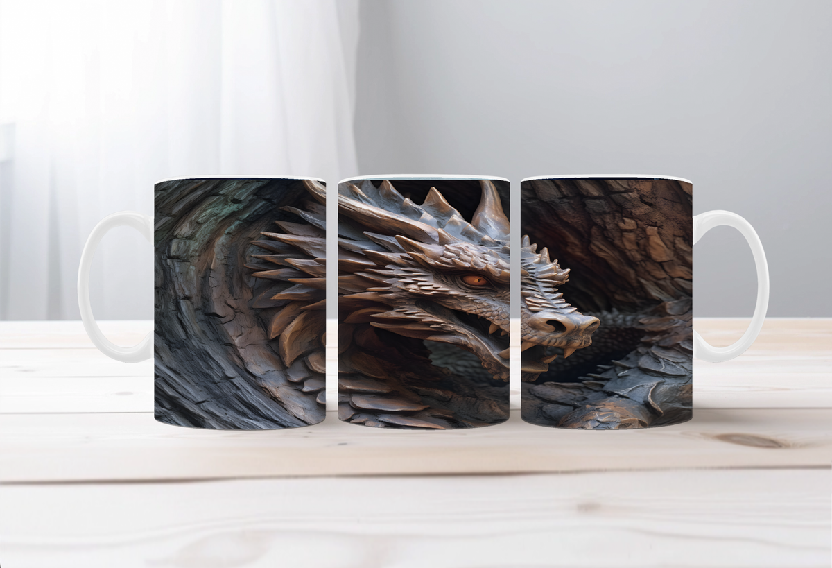 Majestic Dragon Scales Coffee Mug TheCraftNook