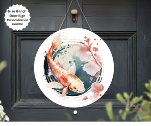 Koi Fish Door Signs TheCraftNook