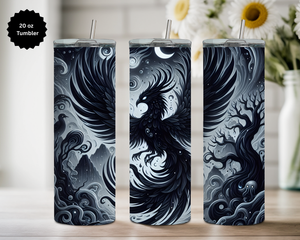 Phoenix 20 oz Stainless Steel Tumbler - Rise & Shine Collection TheCraftNook