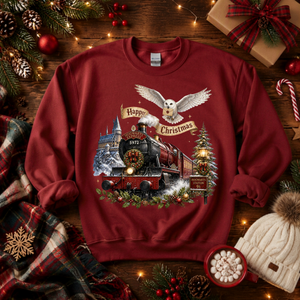 Happy Christmas Express Sweatshirt TheCraftNook