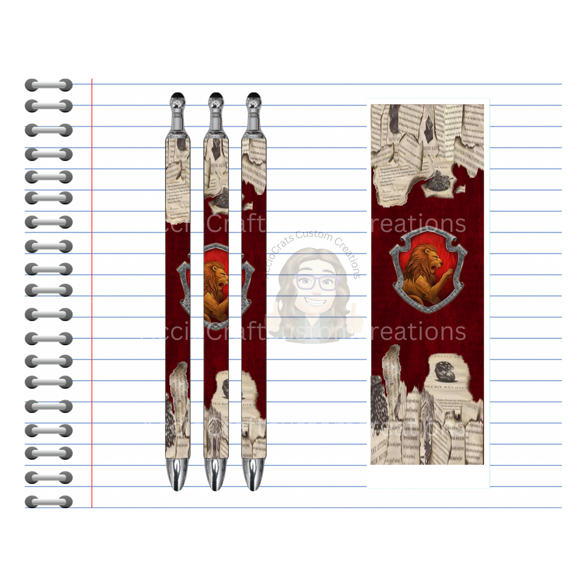 Refillable Pens, Wizard Images. Write with a little magic! ✨🪄Multiple options and Images available. TheCraftNook