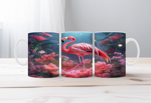 Sunshine & Whimsy Flamingo Mugs TheCraftNook