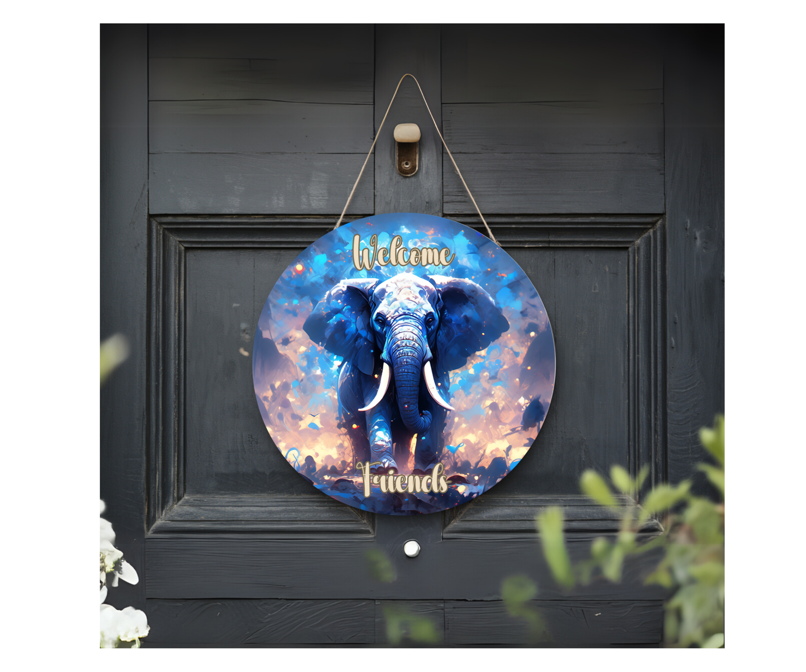 Good Vibes, Good Luck Elephant Sign TheCraftNook