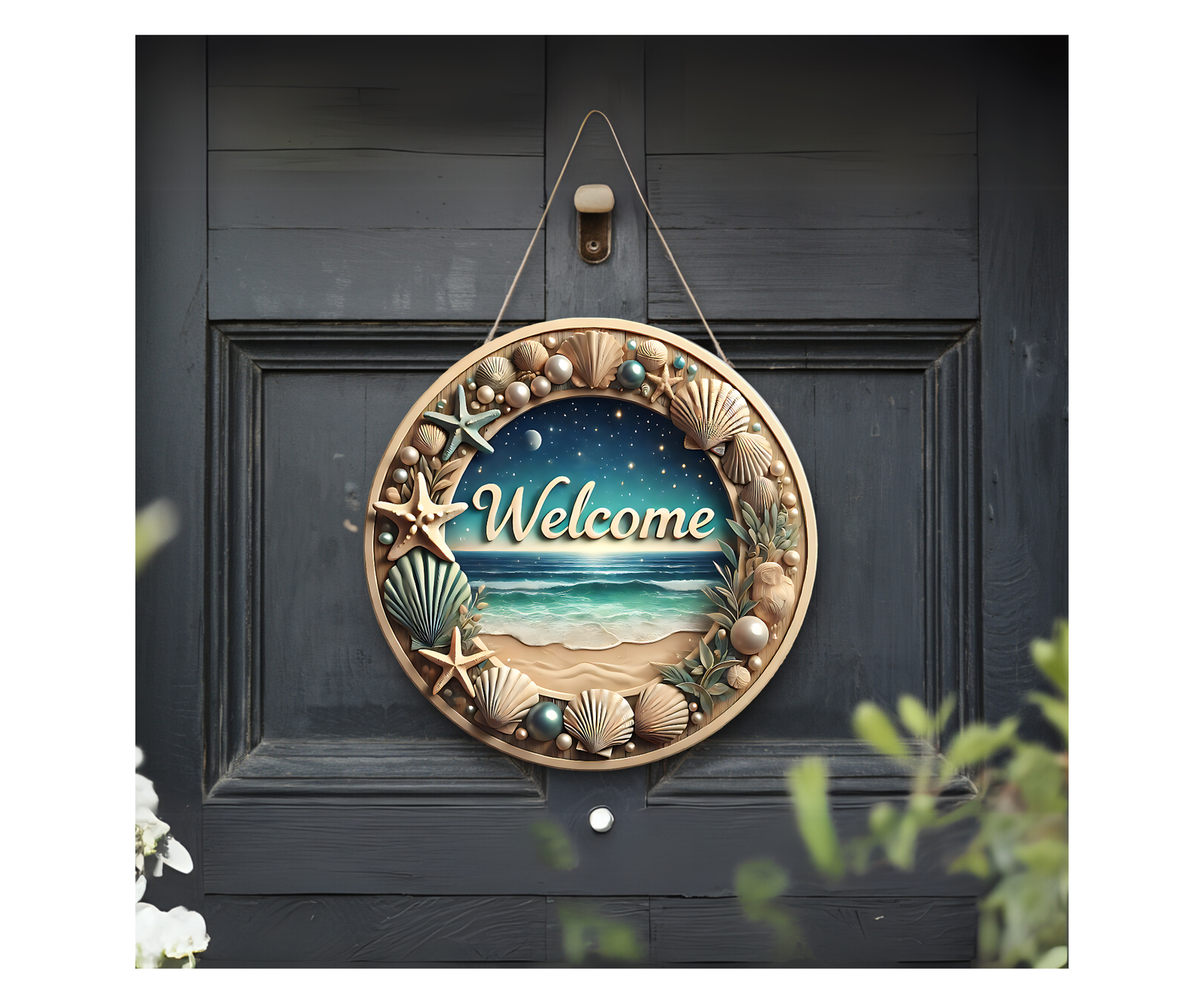 Salty Air Welcome Door Signs TheCraftNook