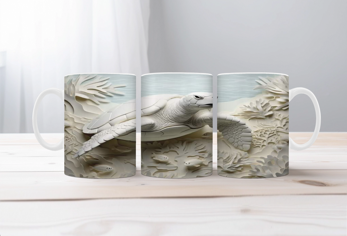 Shell‑O Sunshine Sea Turtle Mugs TheCraftNook