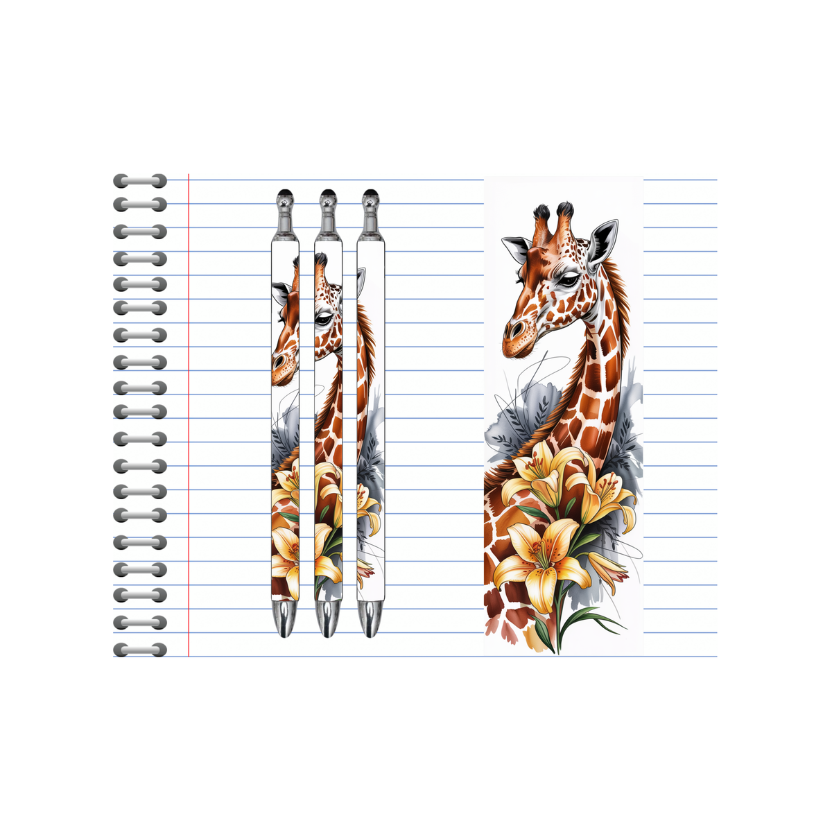 A long‑necked twist on everyday writing, Refillable Pens, Giraffe Images multiple options and Images available. TheCraftNook