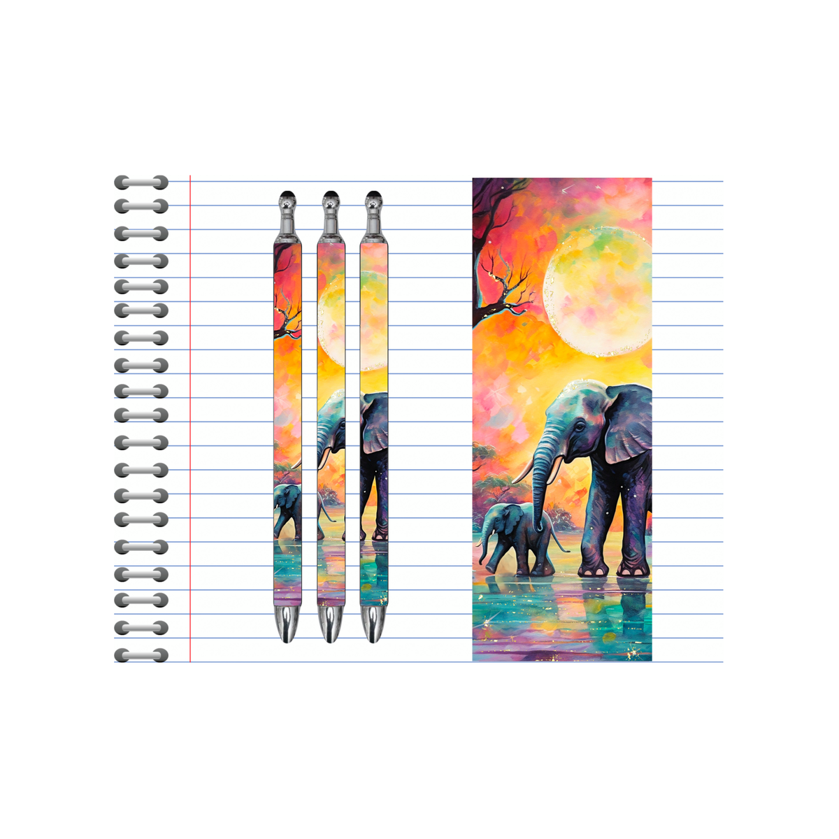 Refillable Pens, Elephant Images multiple options and Images available. TheCraftNook