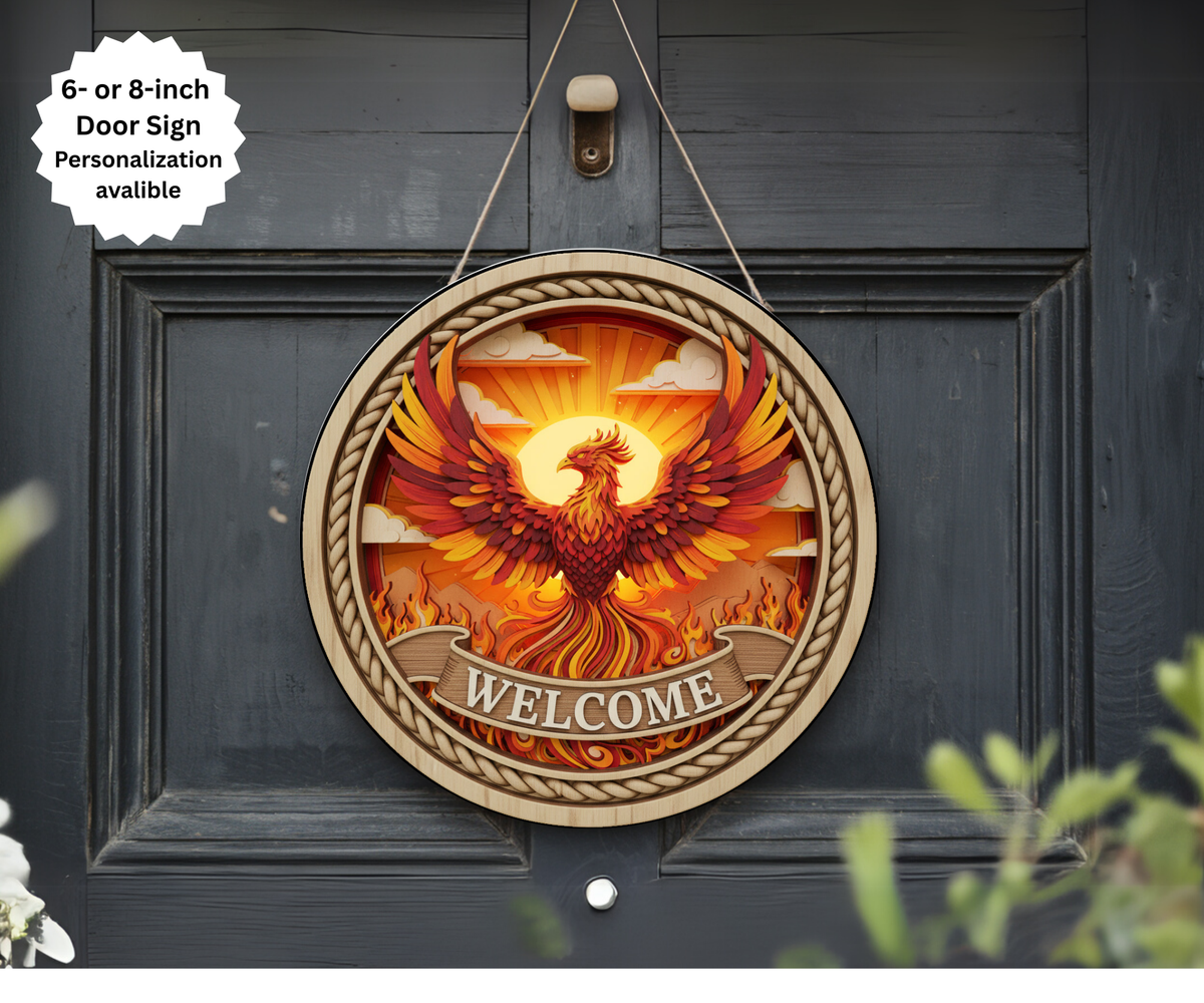 Phoenix Door Signs TheCraftNook