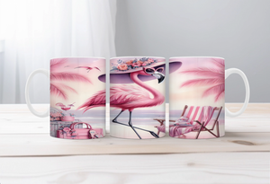 Sunshine & Whimsy Flamingo Mugs TheCraftNook