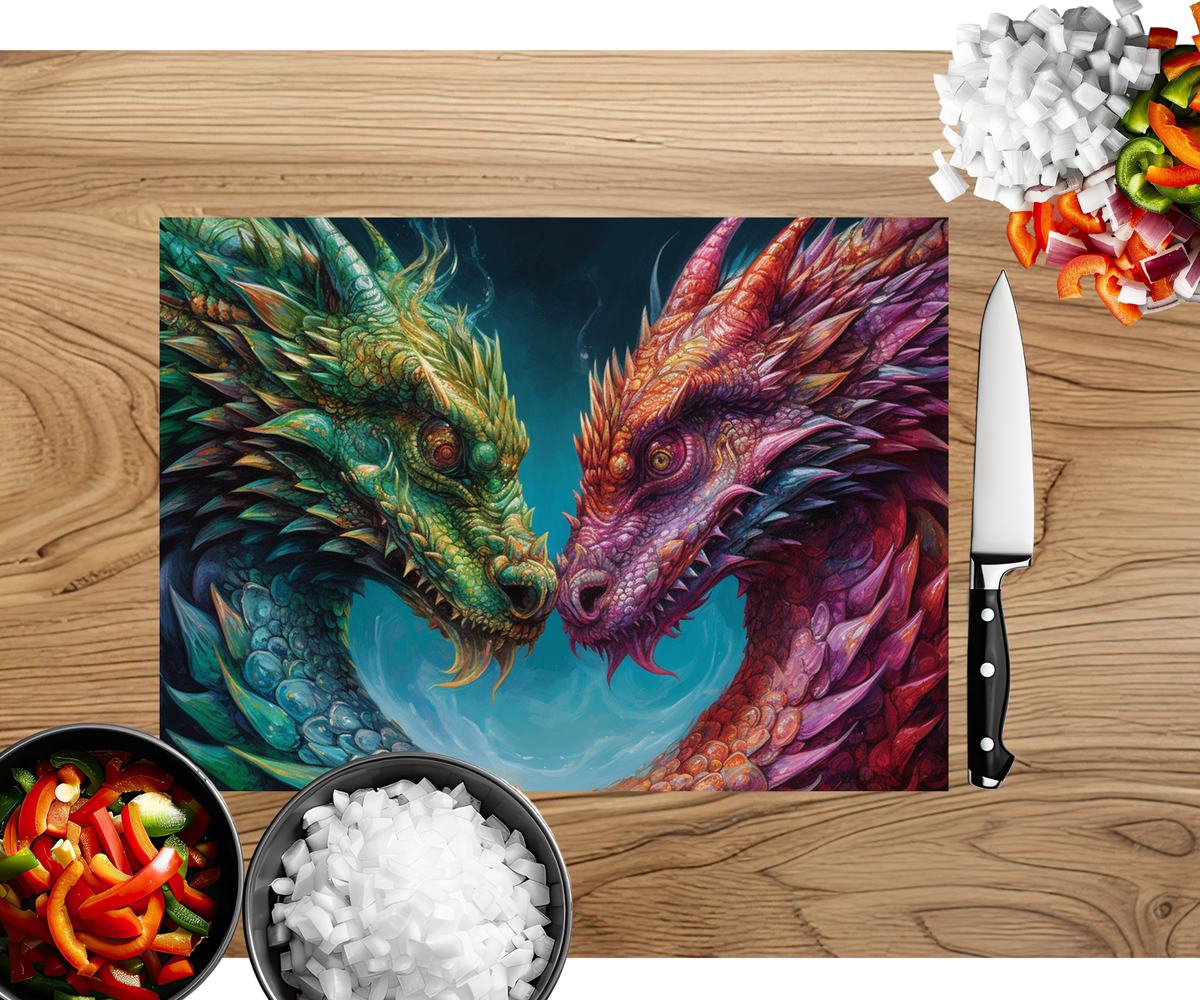 Majestic Dragon Scales Cutting Board TheCraftNook
