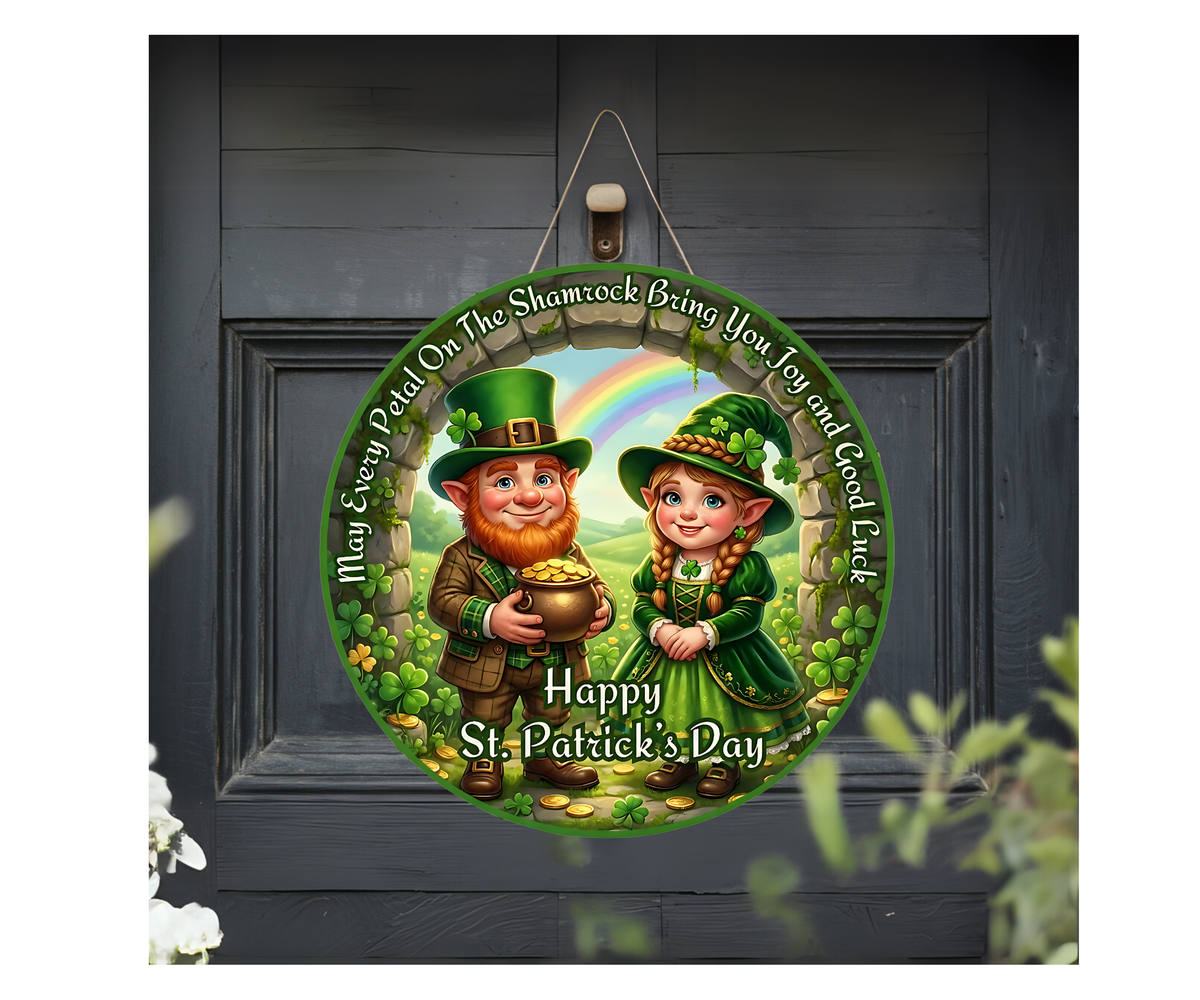 Lucky Charm Front Door Sign – St. Patrick’s Day Edition TheCraftNook