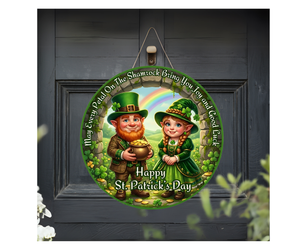 Lucky Charm Front Door Sign – St. Patrick’s Day Edition TheCraftNook