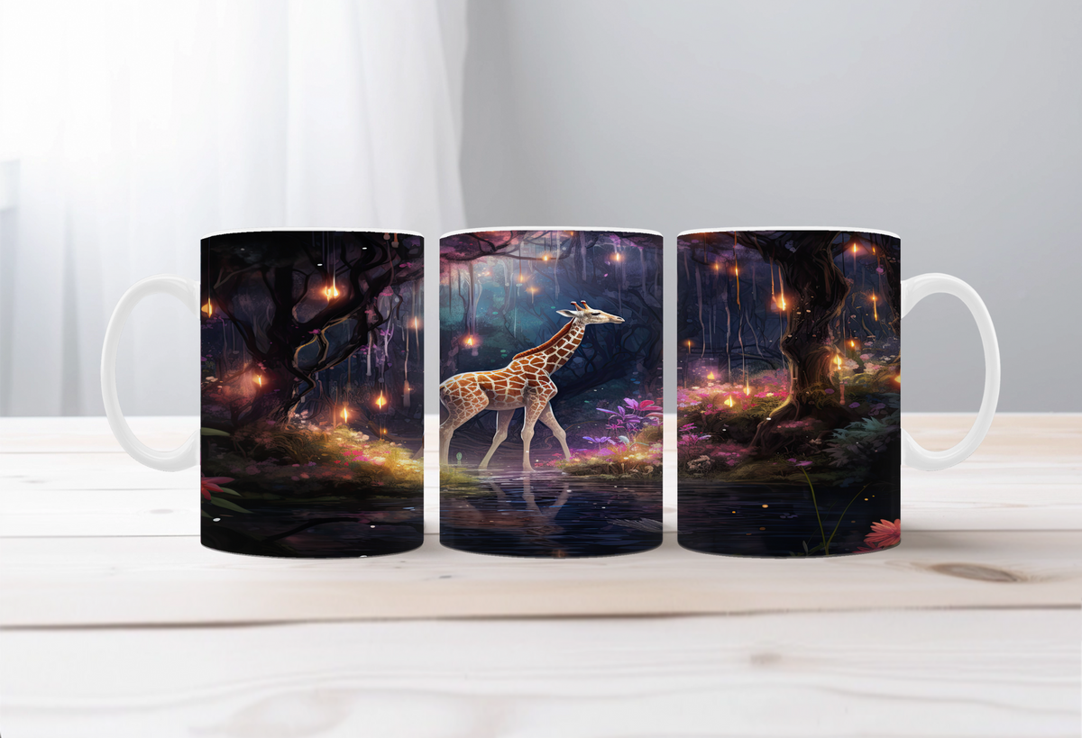 Tall Sips Giraffe Coffee Mugs, two size options. TheCraftNook