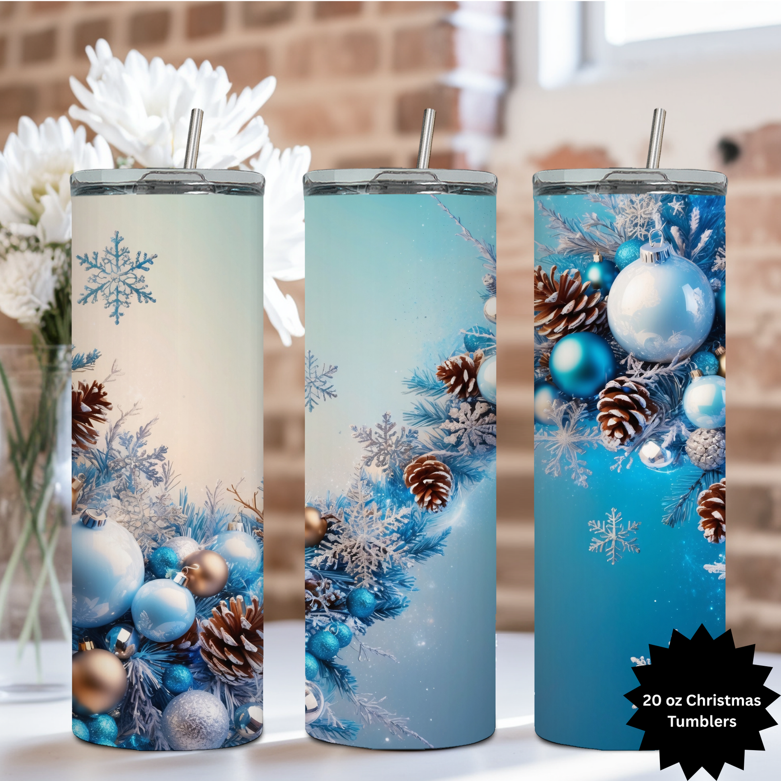 Christmas 20 oz Tumblers TheCraftNook