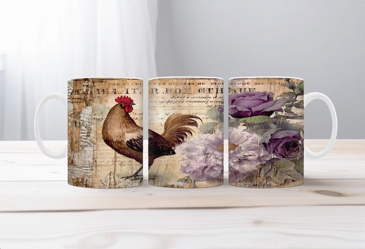 Country Coop Chicken Mug TheCraftNook