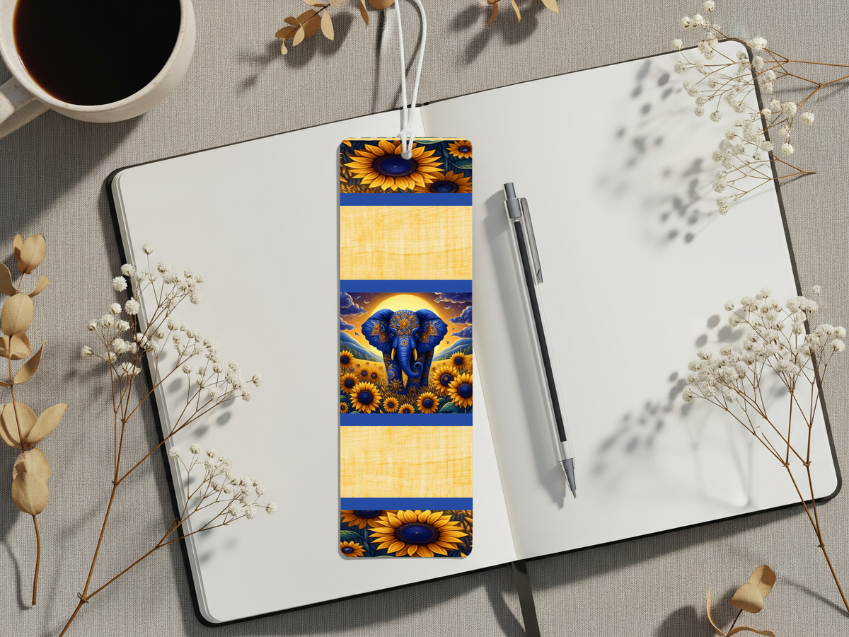 Aluminum Metal Bookmarks, Elephant Images TheCraftNook