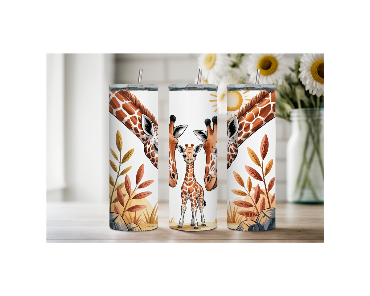 20-ounce Gentle Giraffe Whimsy Stainless Steel Tumbler. Multiple Images Available. TheCraftNook