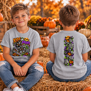 Kids Ride or Fight Front and Back Graphics TheCraftNook