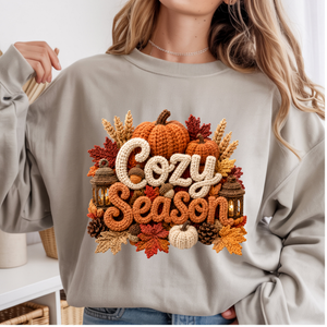 Cozy Season Faux Yarn Long Sleeve Tee TheCraftNook