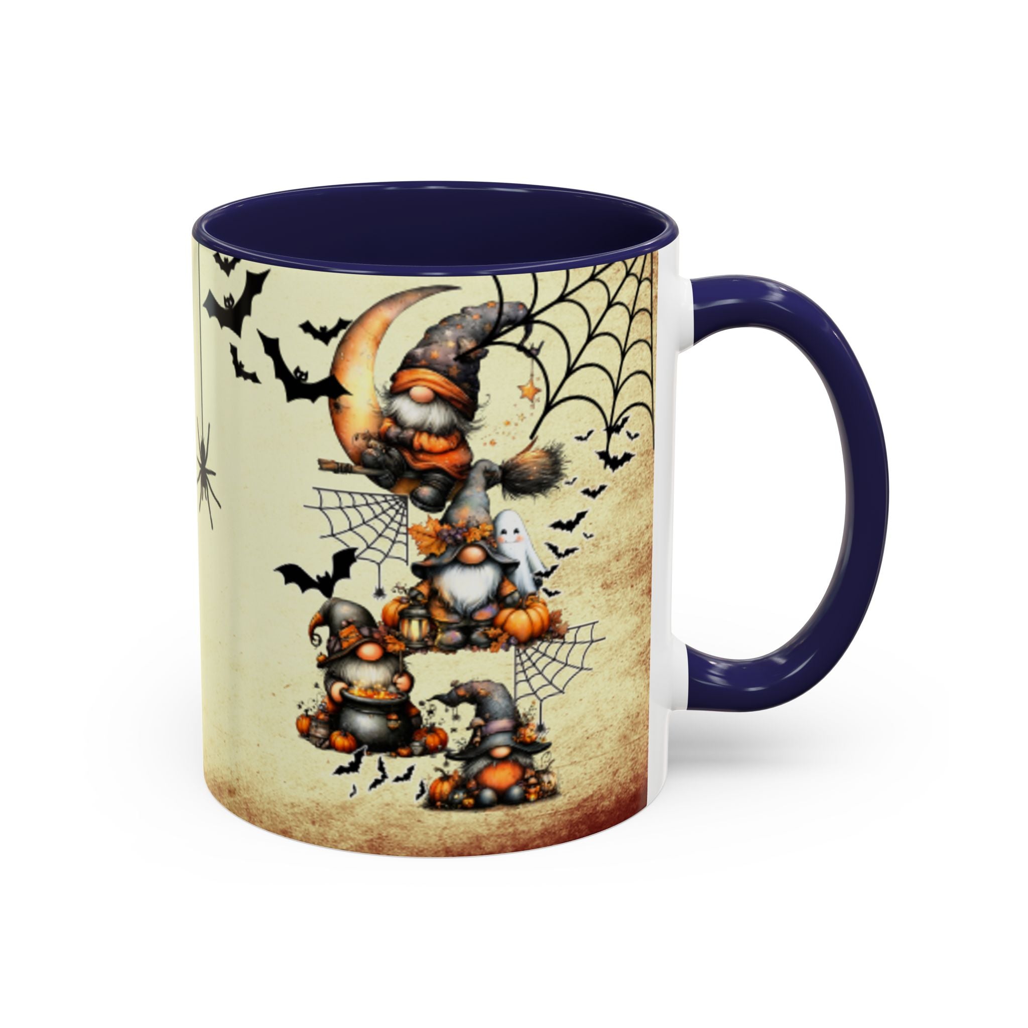 Hangin' with My Gnomie Coffee Mug — Spooky Pumpkin Moon Design (11/15oz)