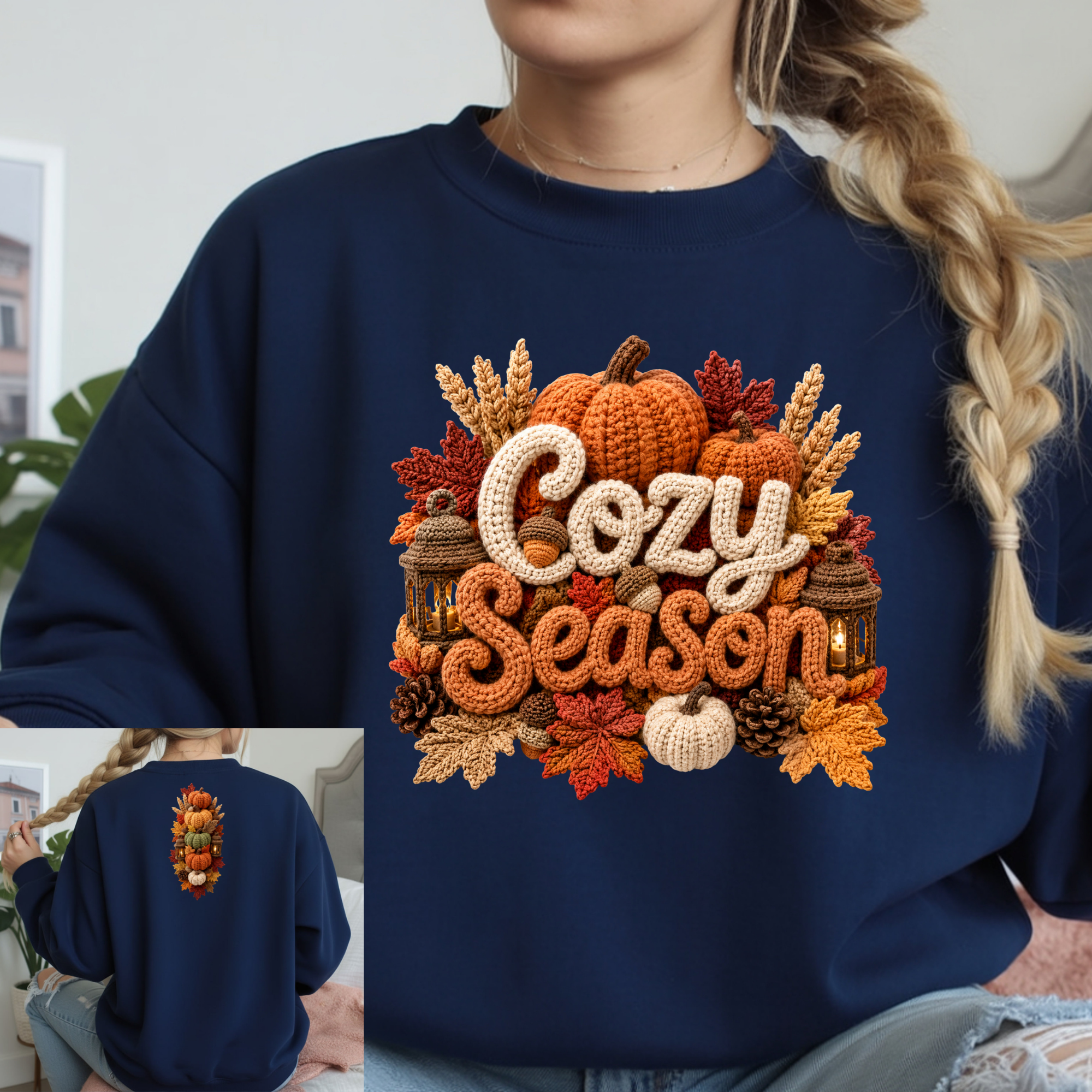 Cozy Season Long Sleeve Tee – Front & Back Graphics