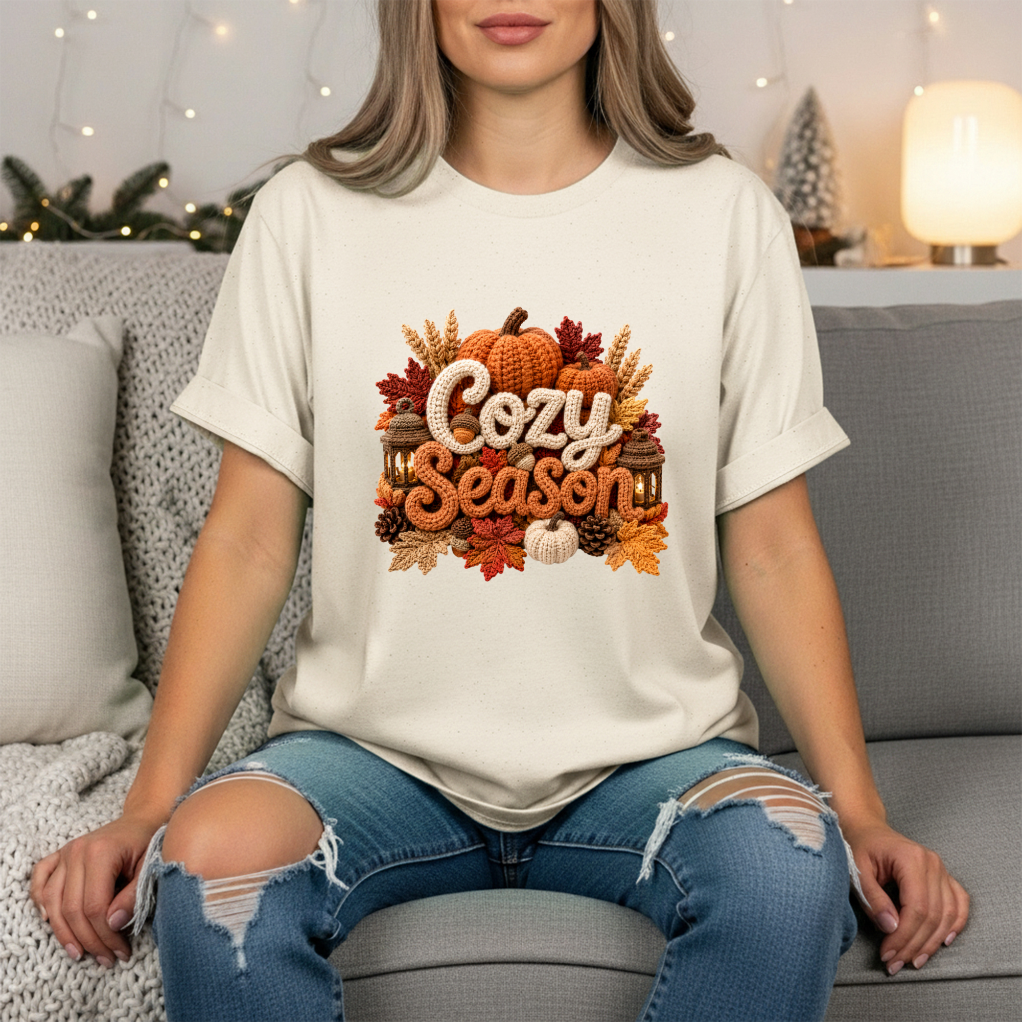 Cozy Season Faux Yarn Tee