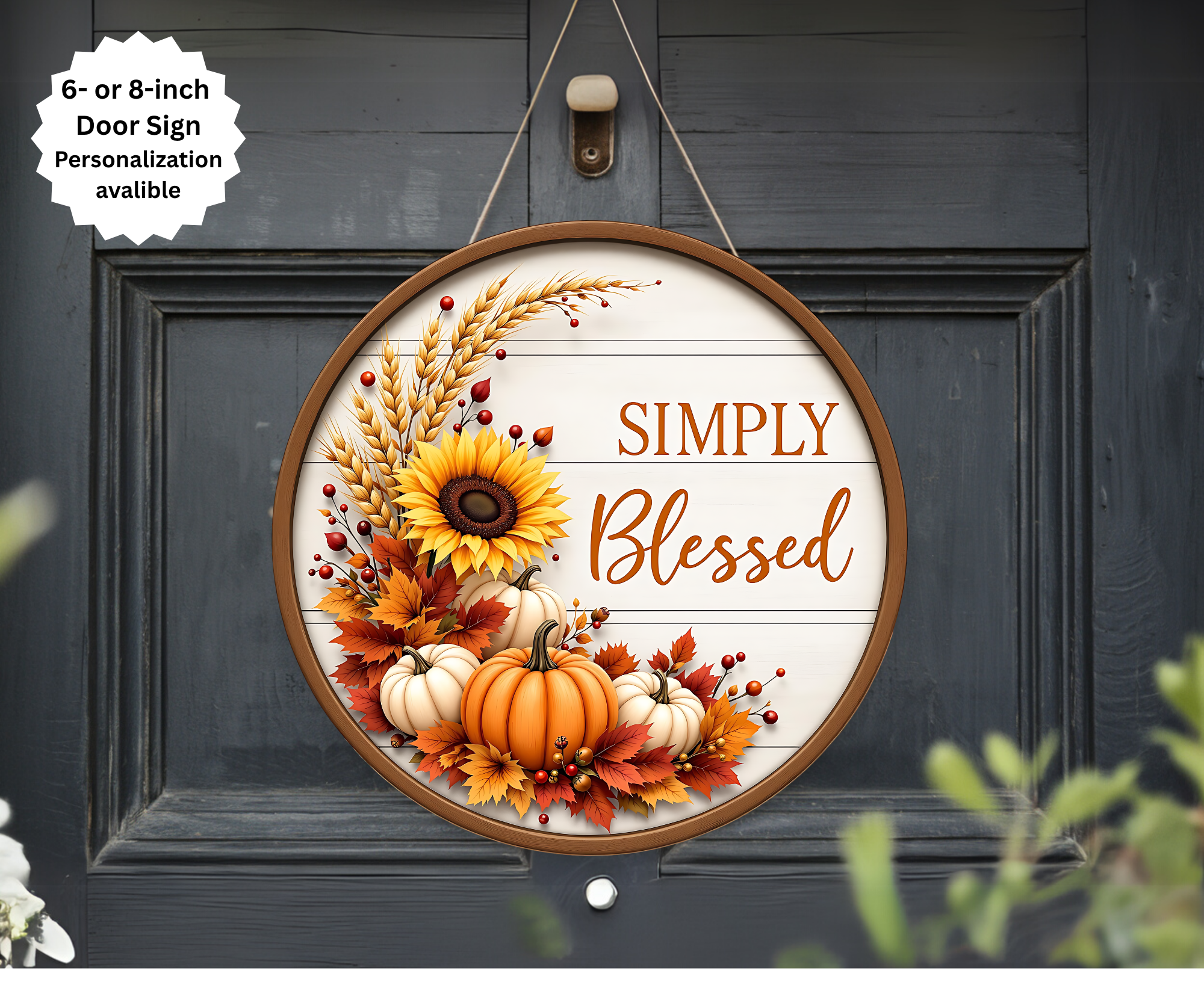 Handmade Fall Door Signs