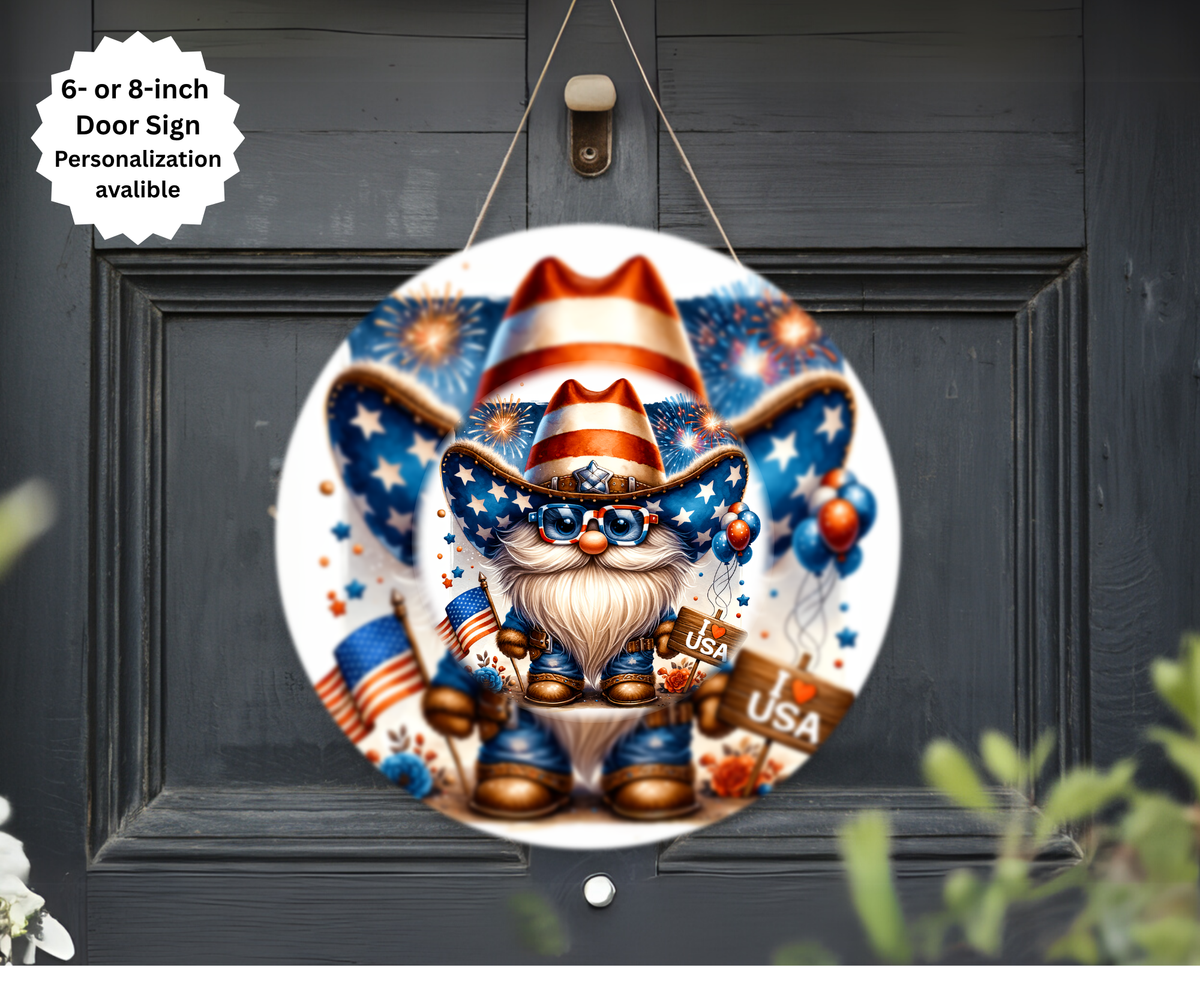 4th of July Door Signs TheCraftNook