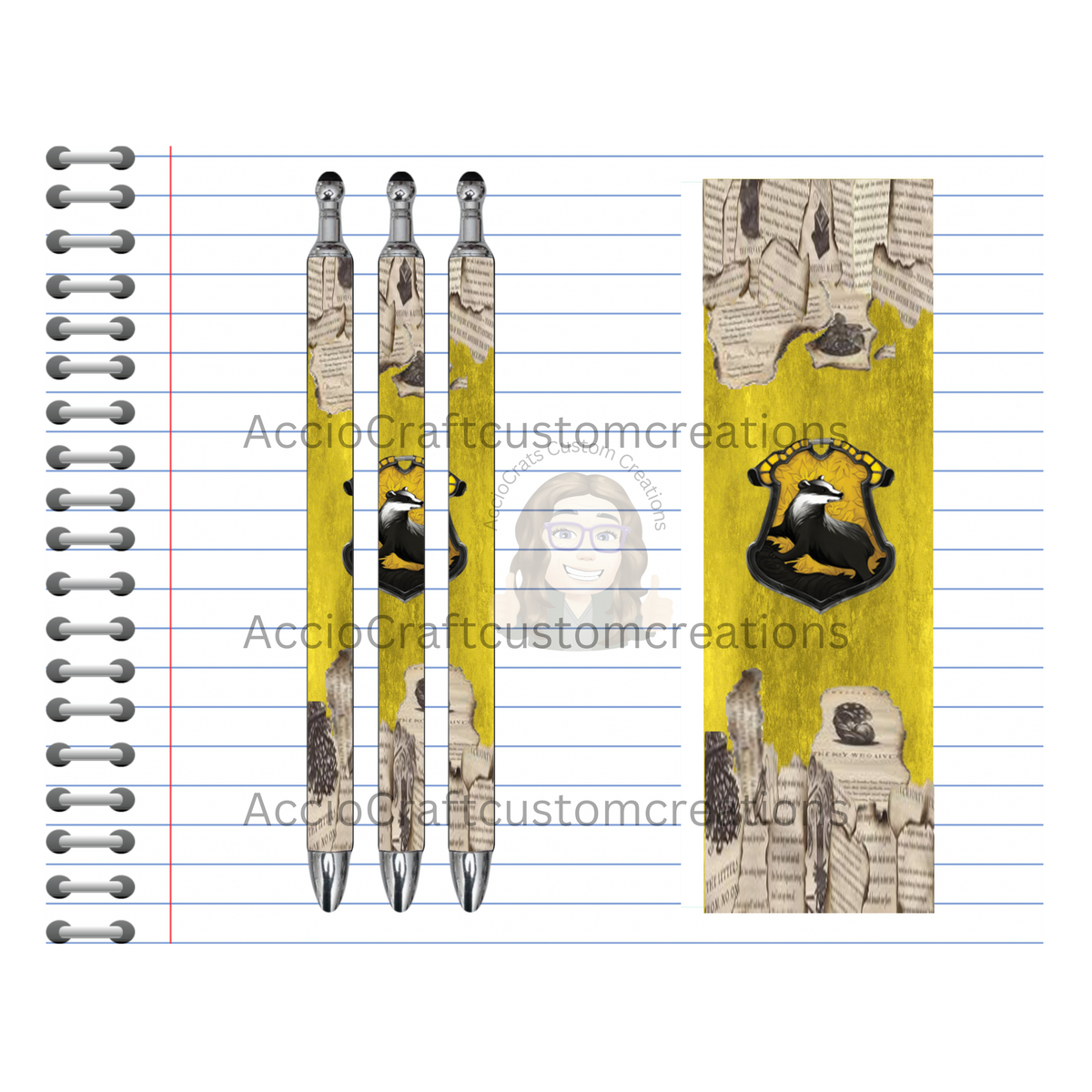 Refillable Pens, Wizard Images. Write with a little magic! ✨🪄Multiple options and Images available. TheCraftNook