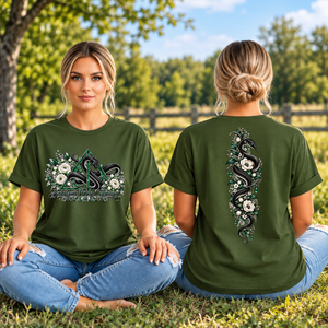 Snake House DH T-shirt Front and Back Graphics TheCraftNook
