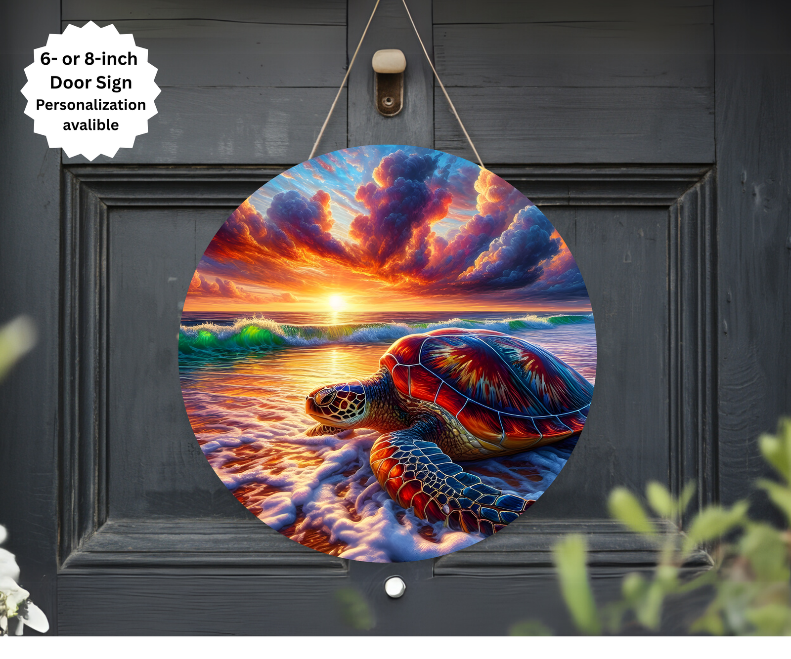 Sea Turtle Door Signs TheCraftNook
