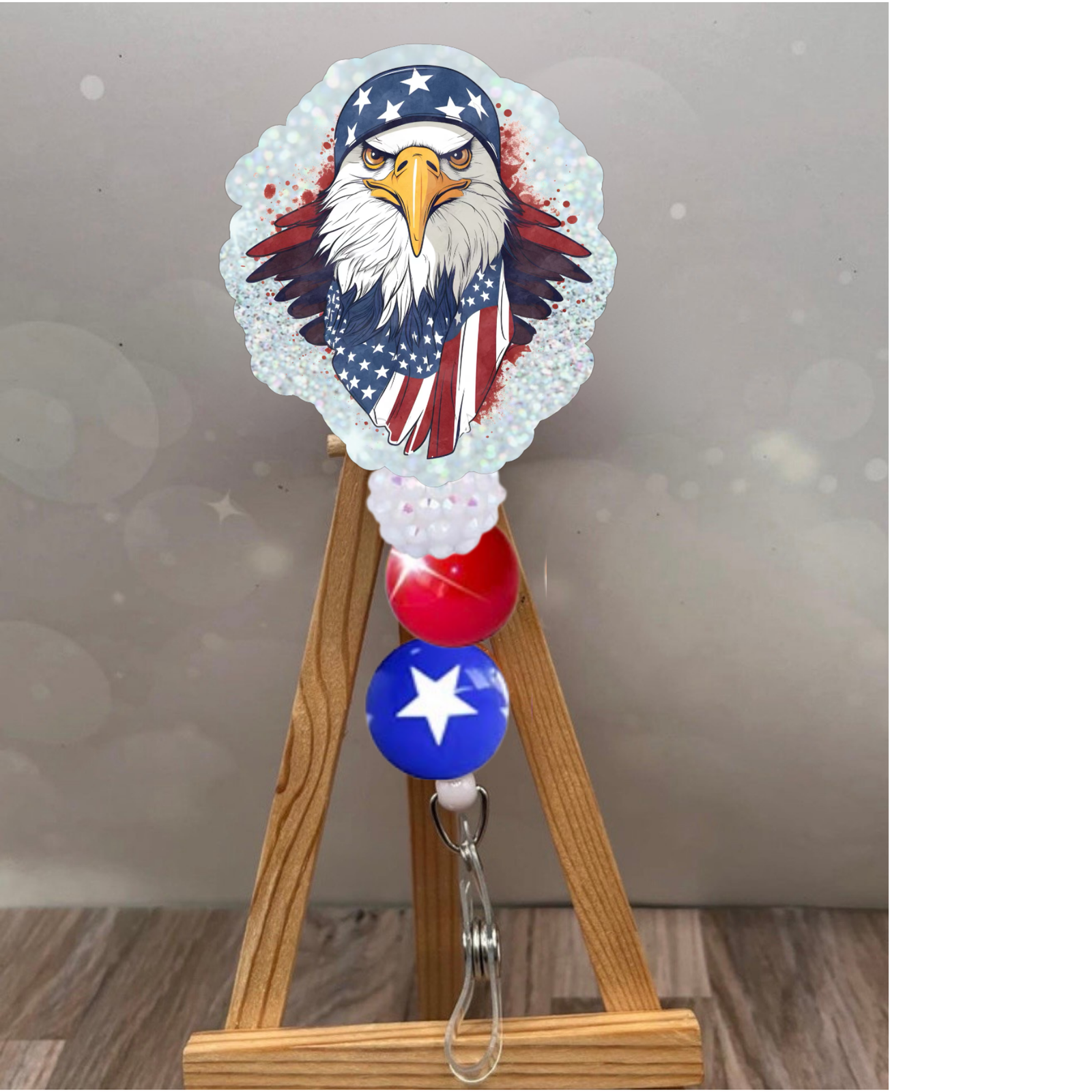 American Eagle Pride Badge Pull TheCraftNook