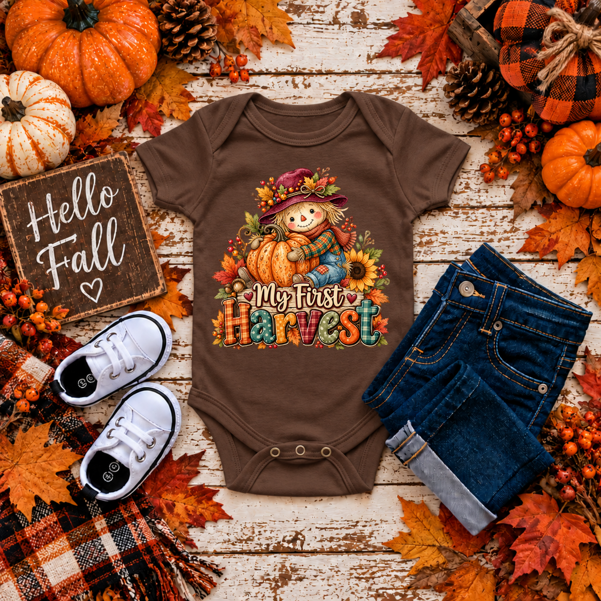 My First Harvest Baby Bodysuit TheCraftNook