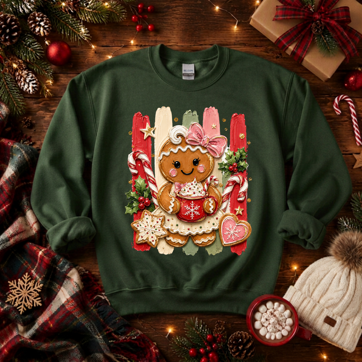 Holly Jolly Ginger Sweatshirt TheCraftNook