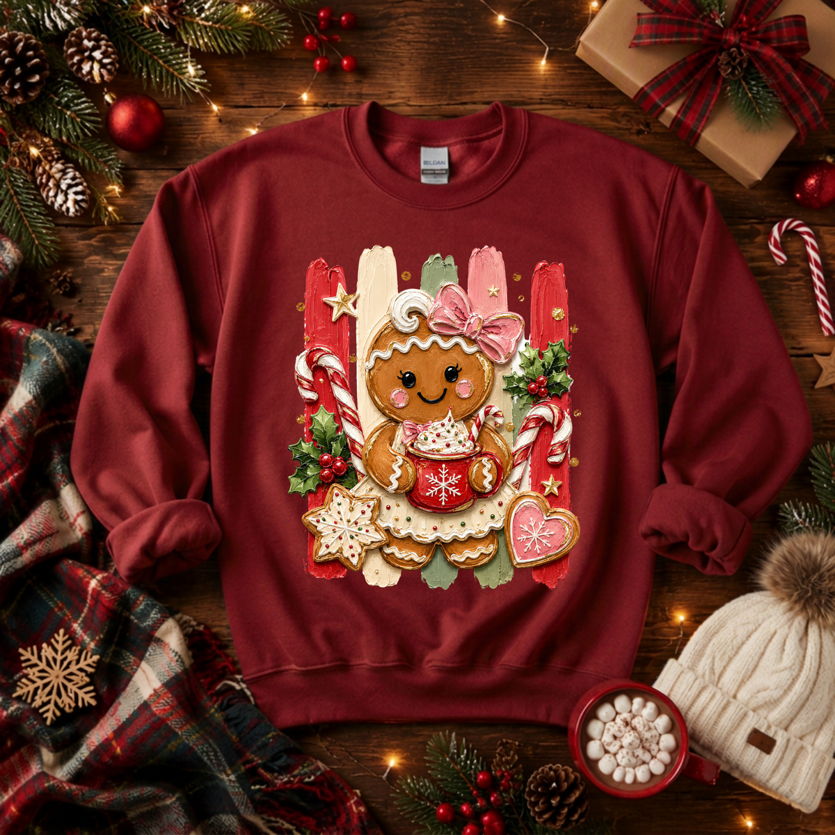 Holly Jolly Ginger Sweatshirt TheCraftNook