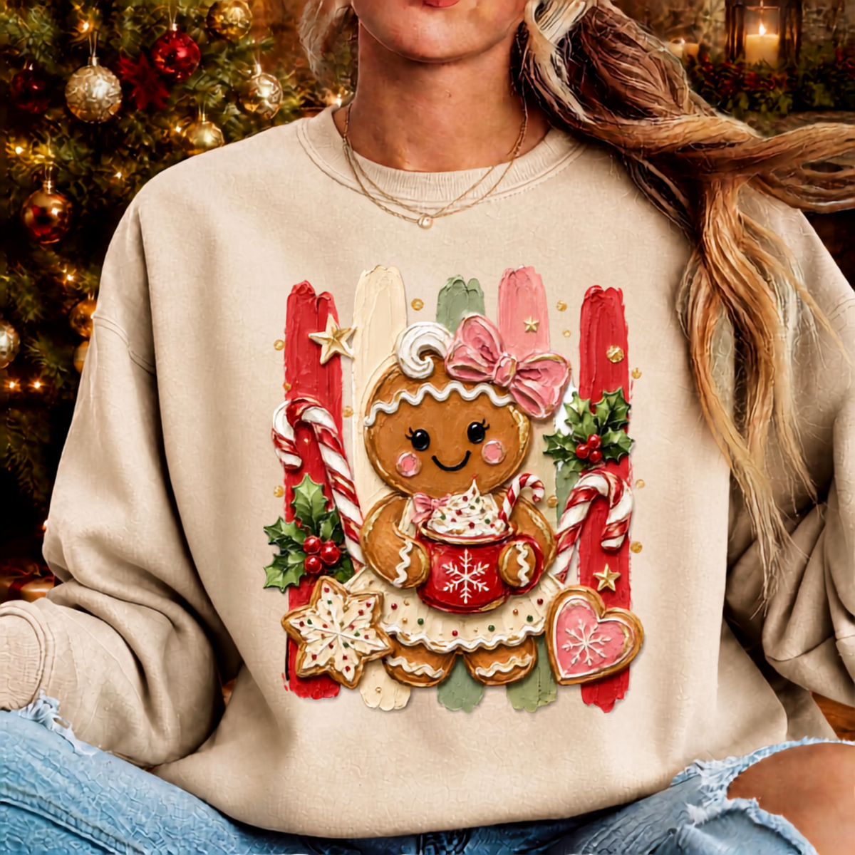 Holly Jolly Ginger Sweatshirt TheCraftNook