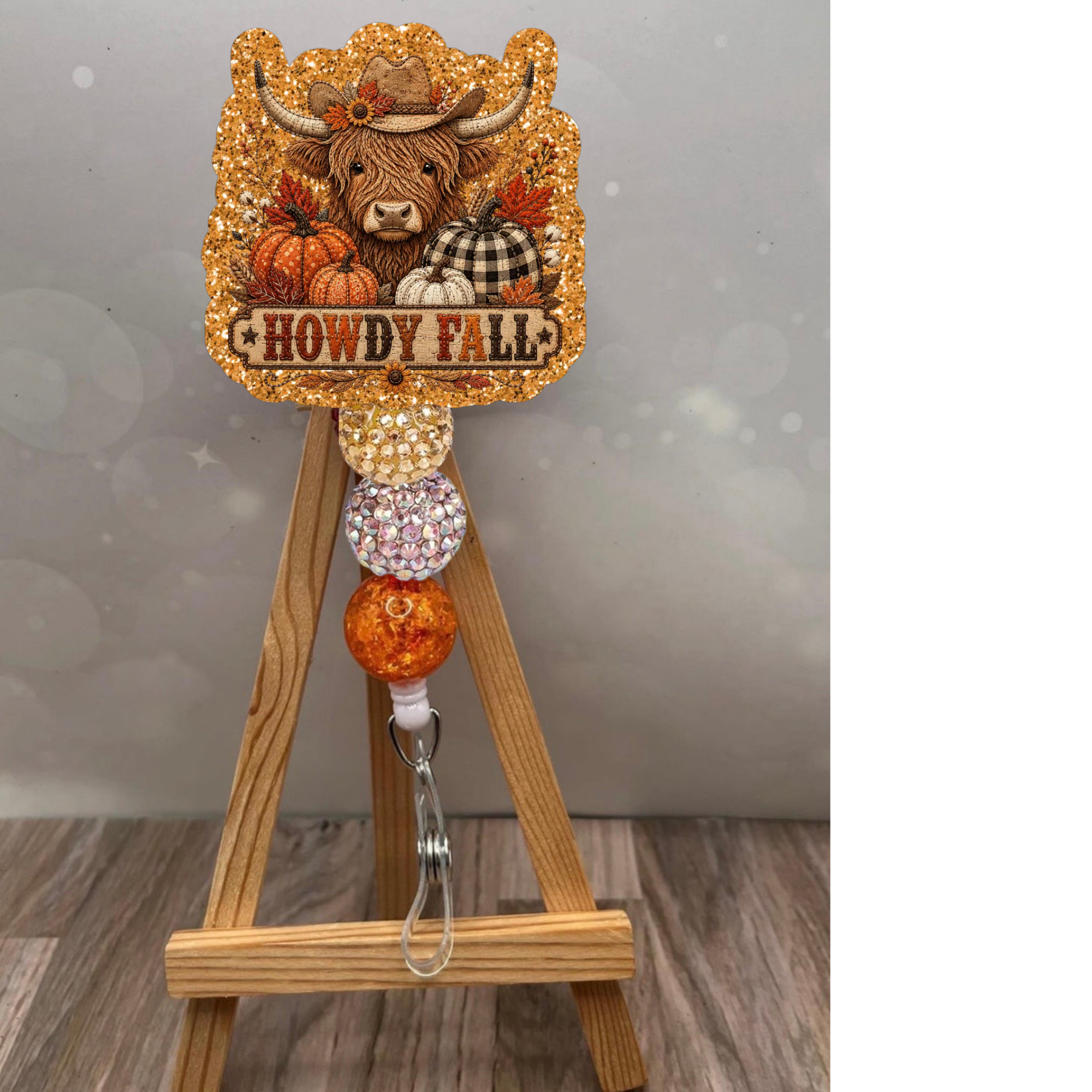 Howdy Fall Patchwork Badge Pull