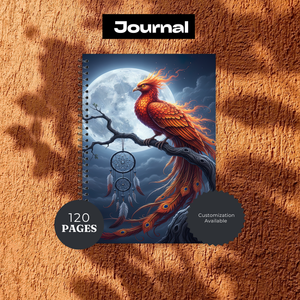 Phoenix Journal - 120 Page Lined Notebook for Writing & Planning TheCraftNook