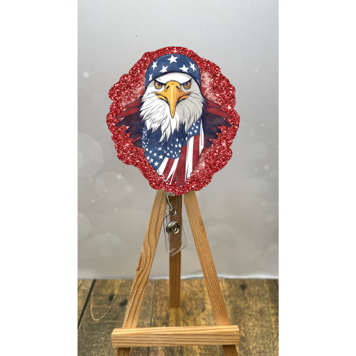 American Eagle Pride Badge Pull TheCraftNook