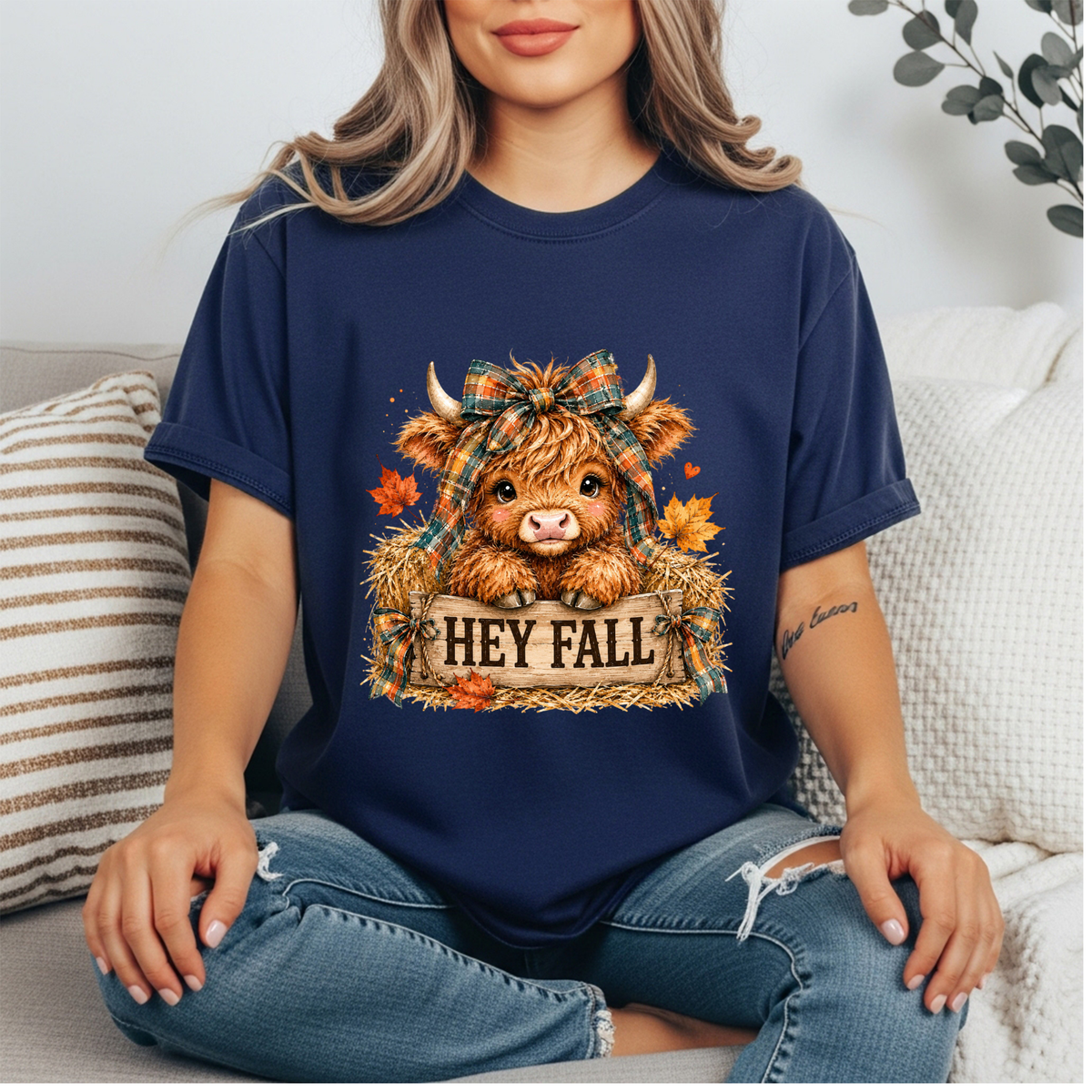 Hey Fall T-Shirt TheCraftNook